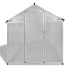 vidaXL Reinforced Aluminum Greenhouse with Base Frame 49.5ftÂ¬â‰¤ - Transparent