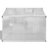 vidaXL Reinforced Aluminum Greenhouse with Base Frame 49.5ftÂ¬â‰¤ - Transparent