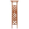 vidaXL Pergola with Gate 45.7"x15.7"x80.3" Solid Firwood - Brown