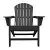 HDPE Adirondack Set with Fire Pit - Gas Fire Pit