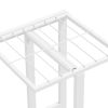 vidaXL 5-Floor Flower Stand 16.9"x8.7"x38.6" White Metal - White