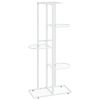 vidaXL 5-Floor Flower Stand 16.9"x8.7"x38.6" White Metal - White