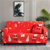 Print Living Room Christmas Elastic -shaped Sofa Armchair Dust Cover Sofa Cover - Pillowcase Of The Same Style