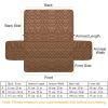 Reversible Sofa Cover Chair Loveseat Couch Slipcover Cushion Furniture Protector Shield Water-Resistant w/ Elastic Strap - Chocolate - 1S