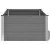 vidaXL Garden Raised Bed WPC 39.4"x39.4"x21.3" Gray - Grey