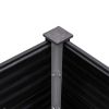 vidaXL Garden Raised Bed 78.7"x19.7"x35.8" WPC Gray - Grey