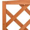 vidaXL Plant Stand with Trellis Orange 27.6"x16.5"x47.2" Solid Firwood - Orange