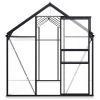 vidaXL Greenhouse with Base Frame Anthracite Aluminum 75.7 ftÂ¬â‰¤ - Anthracite