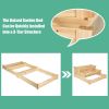 3 Tier Elevated Wooden Vegetable Garden Bed - as show