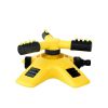 Garden Lawn Sprinkler Automatic 360 Rotating Adjustable Large Area Nursery Irrigation - Rotary Sprinkler + 6 Points Plastic 4 Joint Set