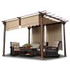 2pcs 15.5x4Ft Pergola Canopy Replacement Cover Beige - LA01