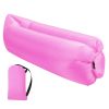 Inflatable Lounger Air Sofa Lazy Bed Sofa Portable Organizing Bag Water Resistant for Backyard Lakeside Beach Traveling Camping Picnics - Pink