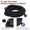 FLORIAX Heavy Duty Rubber Soaker Hose 1/2 inDripping Water Hose 70% Water Saving Perfect for Garden Flowers Beds - 25ft