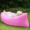 Inflatable Lounger Air Sofa Lazy Bed Sofa Portable Organizing Bag Water Resistant for Backyard Lakeside Beach Traveling Camping Picnics - Pink