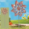 1pc Wind Spinner With Garden Stake; Kinetic Wind Spinners Outdoor Garden Stake For Yard And Garden - Windmill Stake Cyna