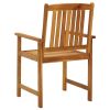 Patio Chairs 6 pcs Solid Acacia Wood - Brown