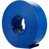 Swimming Pool Backwash Drain Hose PVC Fabric Flat Hose - Blue - 1-1/2" x 105'