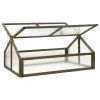 vidaXL Greenhouse Gray 44.8"x31.4"x19.6" Firwood - Grey