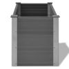 vidaXL Garden Raised Bed WPC 39.4"x19.7"x21.3" Gray - Grey