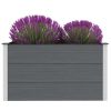 vidaXL Garden Raised Bed WPC 39.4"x19.7"x21.3" Gray - Grey