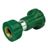 H2O WORKS Garden Hose Nozzle;  Fireman Style Hose Nozzle;  Heavy Duty Brass Hose Nozzle;  Leak Proof & Best High-Pressure Sprayer for Plants Watering;