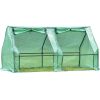 Outoodor mini greenhouse helps to protect plants;   Open Conservatory; XH - Square-green