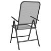 Folding Patio Chairs 2 pcs Expanded Metal Mesh Anthracite - Anthracite