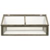 vidaXL Greenhouse Gray 44.8"x31.4"x19.6" Firwood - Grey