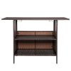 Modern Stylish And Beautiful Bar Table Brown Gradient - Brown Gradient