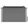 vidaXL Garden Raised Bed WPC 39.4"x19.7"x21.3" Gray - Grey