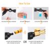 8 In 1 Foam Garden Hose Nozzle Soap Sprayer High Pressure Foam Cannon - Blue+Black