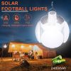 Solar Outdoor Light Folding LED Soccer Light Bulb Portable Emergency Lamp USB Rechargeable Search Lights Waterproof Camping Lamp - Control dual batter