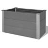 vidaXL Garden Raised Bed WPC 39.4"x19.7"x21.3" Gray - Grey