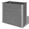 vidaXL Garden Raised Bed WPC 39.4"x19.7"x35.8" Gray - Grey