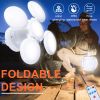 Solar Outdoor Light Folding LED Soccer Light Bulb Portable Emergency Lamp USB Rechargeable Search Lights Waterproof Camping Lamp - Control dual batter