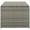 vidaXL Patio Storage Box Poly Rattan 70.9"x35.4"x29.5" Gray - Grey