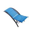 2PCS Set Chaise Lounges Outdoor Lounge Chair Lounger Recliner Chair For Patio Lawn Beach Pool Side Sunbathing - Blue