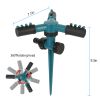 2 Packs 360 Degree Rotatable Lawn Garden Sprinkler Sprayer Adjustable Sprinkler - Green