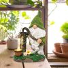 Cartoon Gnome Dwarf Statue Garden Lighting Waterproof Resin Figurines Solar Light Outdoor Lawn Courtyard Night Decorative Lamp - E