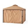 Sonoma Outdoor Curtains With Mosquito Netting 10 x 10 Foot Gazebo - as Pic