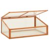 vidaXL Greenhouse 39.4"x25.6"x15.7" Firwood - Yellow