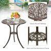 3 Pcs Cast Aluminum Bistro Set - as show