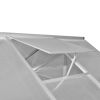 vidaXL Reinforced Aluminum Greenhouse with Base Frame 49.5ftÂ¬â‰¤ - Transparent