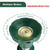 H2O WORKS Garden Hose Nozzle;  Fireman Style Hose Nozzle;  Heavy Duty Brass Hose Nozzle;  Leak Proof & Best High-Pressure Sprayer for Plants Watering;