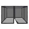 Gazebo Replacement Mosquito Netting 10*10Inch/Black - As Picture