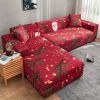 Print Living Room Christmas Elastic -shaped Sofa Armchair Dust Cover Sofa Cover - Pillowcase Of The Same Style