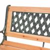 vidaXL Patio Bench 48" Wood - Brown