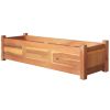 vidaXL Garden Raised Beds 2 pcs Acacia Wood 39.4"x11.8"x9.8" - Brown