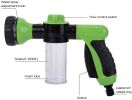 Foam Sprayer Nozzle Garden Water Hose Soap Dispenser Gun - Green