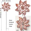 1pc Wind Spinner With Garden Stake; Kinetic Wind Spinners Outdoor Garden Stake For Yard And Garden - Windmill Stake Cyna